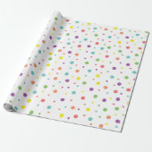 Birthday Polka Dots Geschenkpapier (Ungerollt)