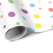 Birthday Polka Dots Geschenkpapier (Rolleneckpunkt)