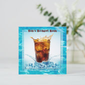 Birthday Pool Bash Einladung (Stehend Vorderseite)