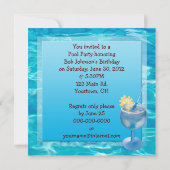 Birthday Pool Bash Einladung (Rückseite)