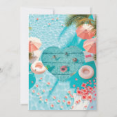 Birthday Pool Party Einladung (Rückseite)