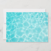 Birthday Pool Party Einladung (Rückseite)