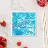 Birthday Pool Party Fun Napkins Serviette (Beispiel)