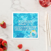 Birthday Pool Party Fun Napkins Serviette (Beispiel)