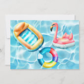 Birthday Pool Party und GRILLEN Einladung (Rückseite)