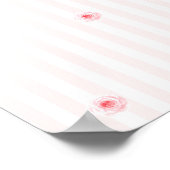 Birthday poster for baby girl (Ecke)