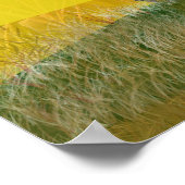 Birthday Poster, rot oder grün, Traktor Poster (Ecke)