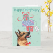 Birthday präsentiert deutsche Schäferkarte Karte (Gelbe Blume)