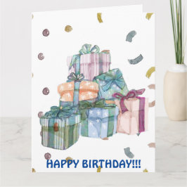 BIRTHDAY PRÄSENTIERT KARTE