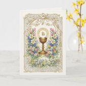 Birthday Prayer Eucharist Scripture Priest Karte (Gelbe Blume)