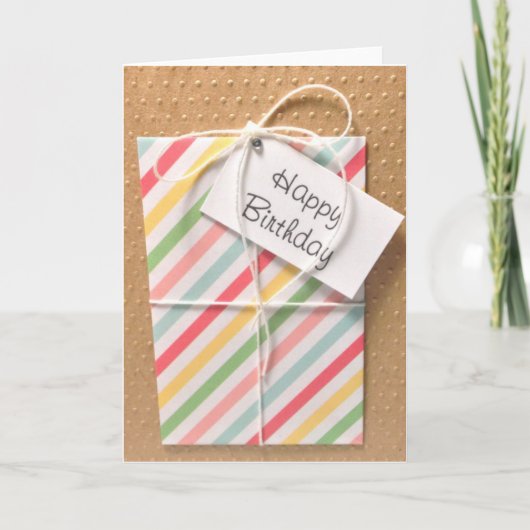 Birthday Present Karte (Vorderseite)