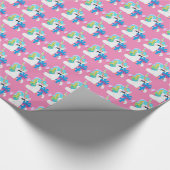 Birthday Present Unicorn Mädchen Packpapier (Ecke)