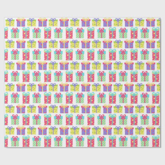 Birthday Present Wrapping Paper Geschenkpapier (Flach)