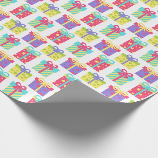 Birthday Present Wrapping Paper Geschenkpapier (Ecke)