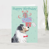 Birthday Presents Aussie Karte (Vorderseite)