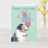 Birthday Presents Aussie Karte (Gelbe Blume)