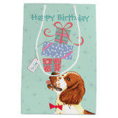 Birthday Presents Welsh Springer Spaniel Mittlere Geschenktüte (Rückseite)