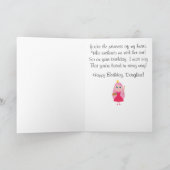 Birthday Princess Artist Daughter Karte (Innenseite)