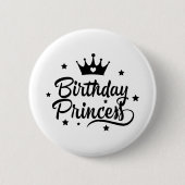 Birthday Princess Button (Vorderseite)