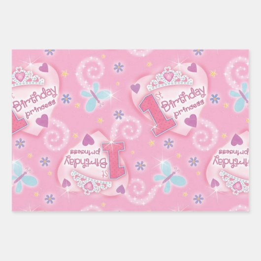 Birthday Princess Geschenkpapier Set (Vorderseite 3)
