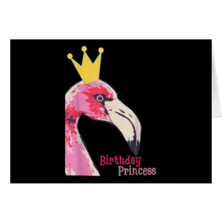 Birthday Princess Girl Flamingo | Niedlich Flaming
