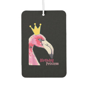Birthday Princess Girl Flamingo   Niedlich Flaming Autolufterfrischer