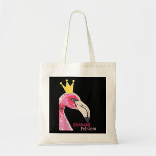 Birthday Princess Girl Flamingo Niedlich Flaming Tragetasche