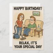 Birthday Privileges Feiertagskarte (Vorne/Hinten)