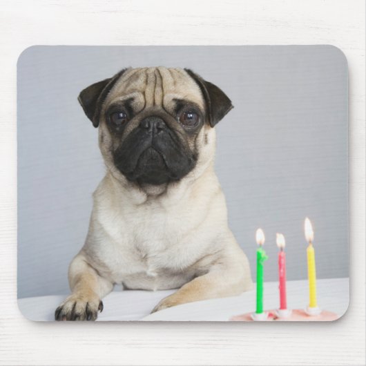 Birthday Pug Mousepad (Vorne)