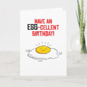 Birthday Puns-Egg Geburtstag Karte (Vorderseite)