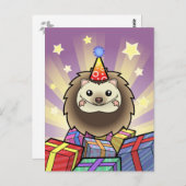 Birthday Pygmy Igel Postkarte (Vorne/Hinten)