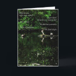 Birthday Quacks Karte<br><div class="desc">A photo of two ducks on a pond speaking to each other about what to do. Quacking is the obvious choice! Inside it reads 'Hope your birthday is all it's Quacked Up to be!' The back has a flying pig logo. Fun and silly!</div>