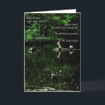 Birthday Quacks Karte<br><div class="desc">A photo of two ducks on a pond speaking to each other about what to do. Quacking is the obvious choice! Inside it reads 'Hope your birthday is all it's Quacked Up to be!' The back has a flying pig logo. Fun and silly!</div>