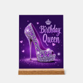 Birthday Queen Acrylschild (Vorderseite)