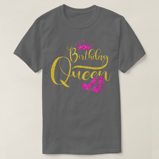 Birthday Queen Birthday Squad Niedlich Matching Bd T-Shirt (Design vorne)