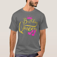 Birthday Queen Birthday Squad Niedlich Matching Bd