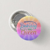 Birthday Queen Button (Vorne & Hinten)