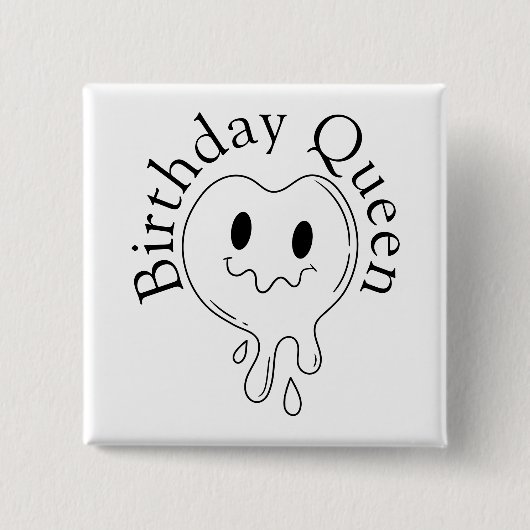 Birthday Queen Button (Vorderseite)