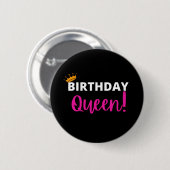 BIRTHDAY QUEEN BUTTON (Vorne & Hinten)
