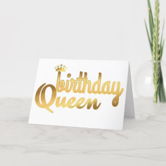 BIRTHDAY QUEEN CARD FEIERTAGSKARTE