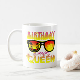 Birthday Queen Design Kaffeetasse