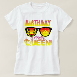 Birthday Queen Design T-Shirt