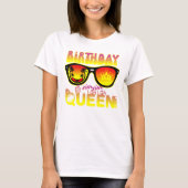Birthday Queen Design T-Shirt (Vorderseite)