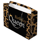 Birthday Queen Große Geschenktüte (Rückseite Schrägansicht)