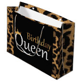 Birthday Queen Große Geschenktüte (Vorderseite Schrägansicht)