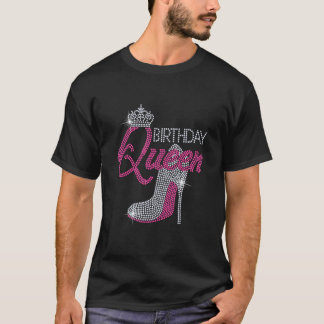 Birthday Queen High Hell Bling Kristall Woman Gi T-Shirt