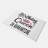 Birthday Queen in Quarantine Fußmatte (Schrägansicht)