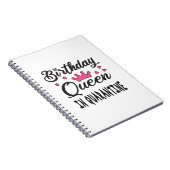 Birthday Queen in Quarantine Notizblock (Rechte Seite)
