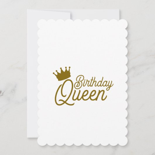 BIRTHDAY QUEEN INVITATIONS EINLADUNG (Vorderseite)
