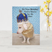 Birthday Queen Karte (Gelbe Blume)